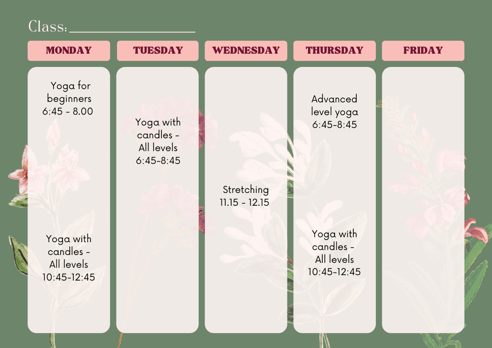 59. Create a yoga schedule - plan your yoga classes like a pro-5