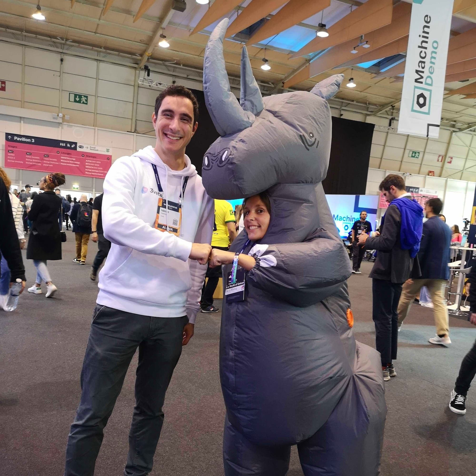 Iskren and Rhino at WebSummit
