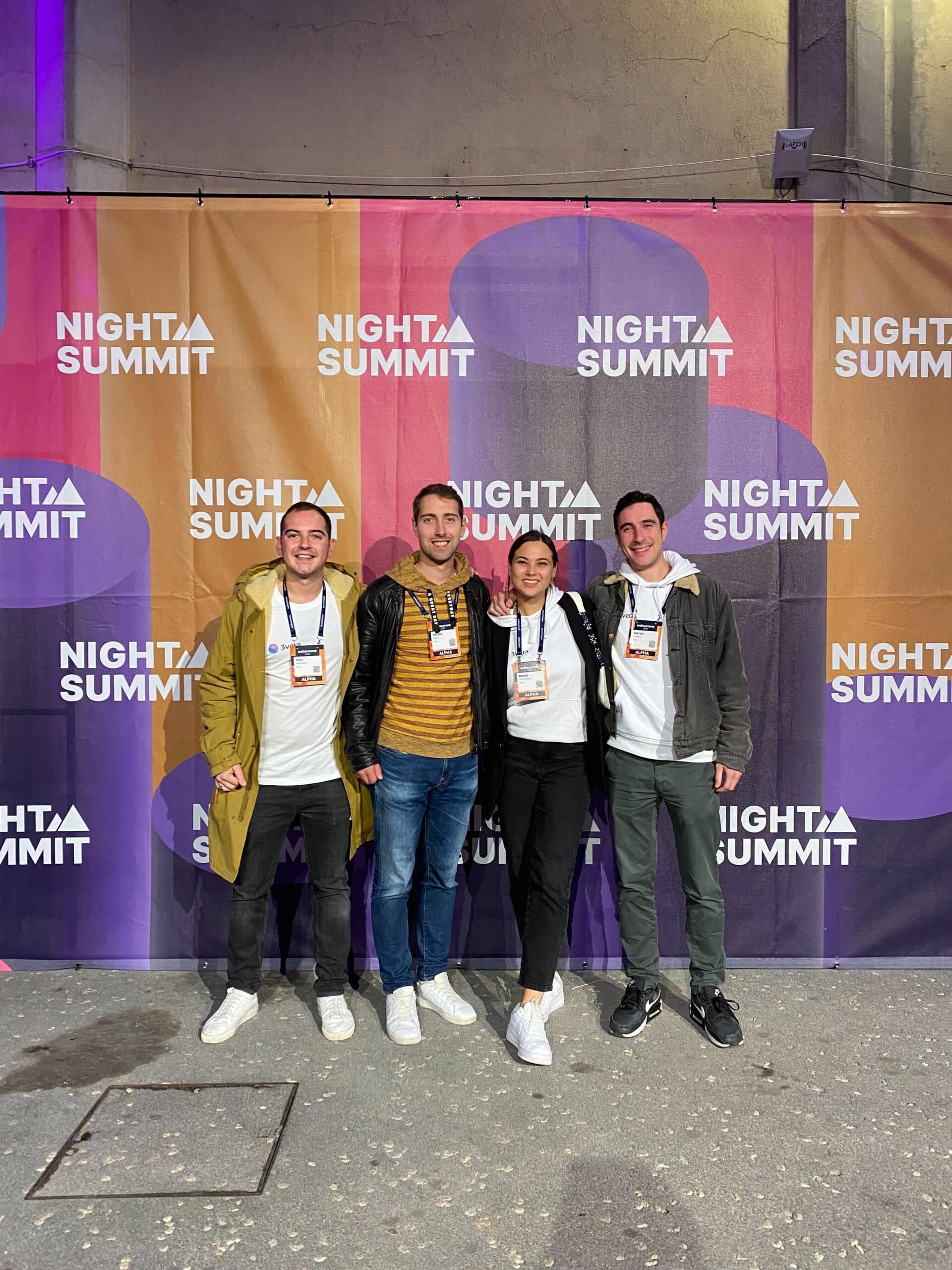 Iliya, Nikola, Masha, and Iskren at NightSummit