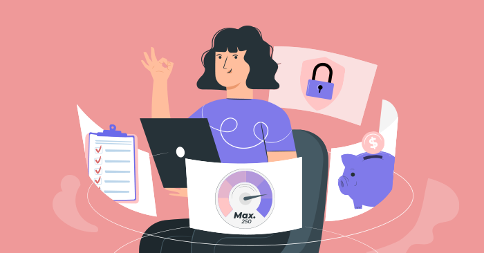 A customer of online services via video