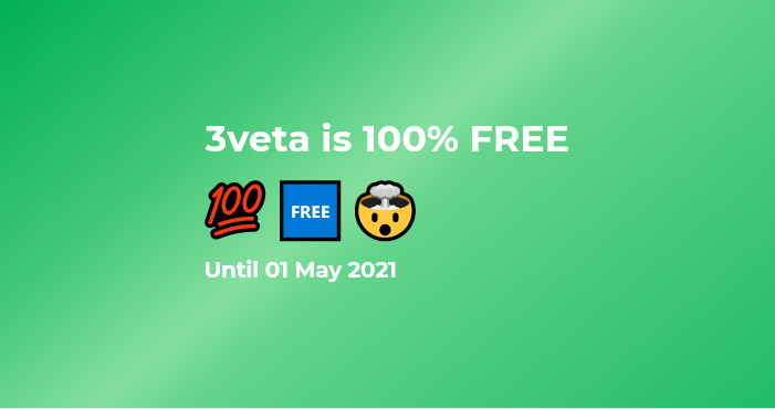 3veta is completely FREE until 1 May 2021