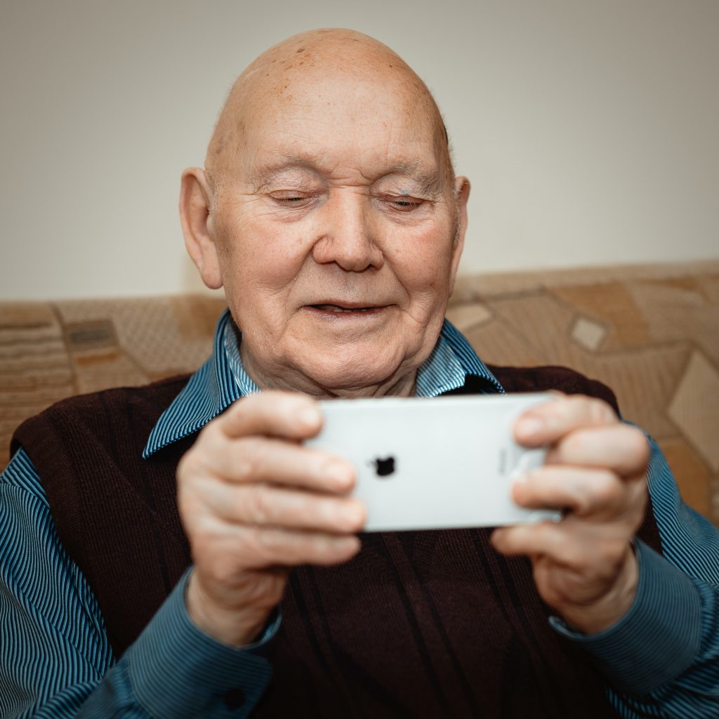 Grandpa trying to make video conferencing work